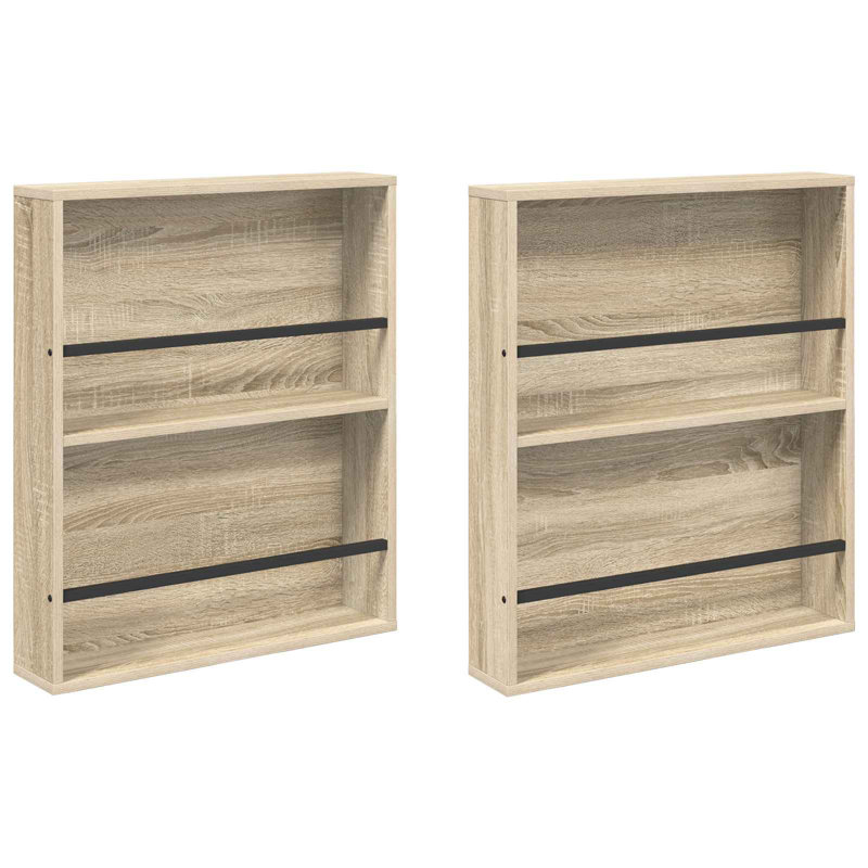 Wood Magazine Rack, Beige