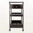 Ammons Serving Storage Bar Cart in Espresso Finish With Casters, 37.17" H X 17.89" W X 26.03" D