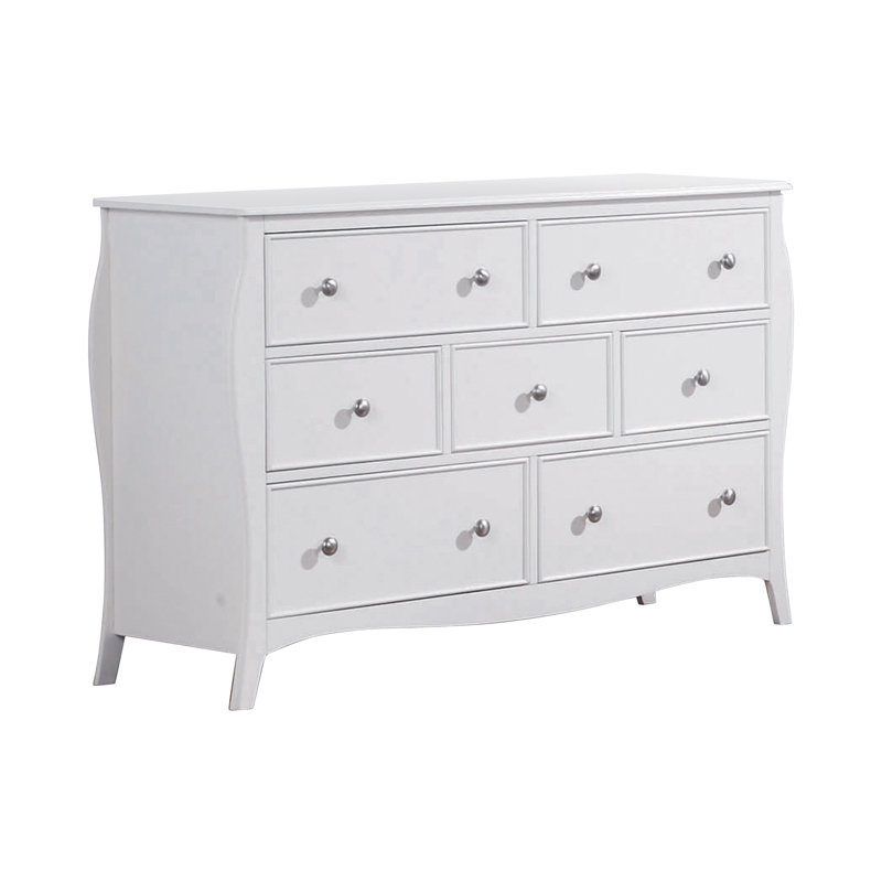 Ensemble de chambre à coucher 3 pièces avec commode et miroir Stackhouse, Simple
