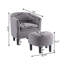 Fauteuil demi-tonneau avec repose-pieds Anges-1733547627