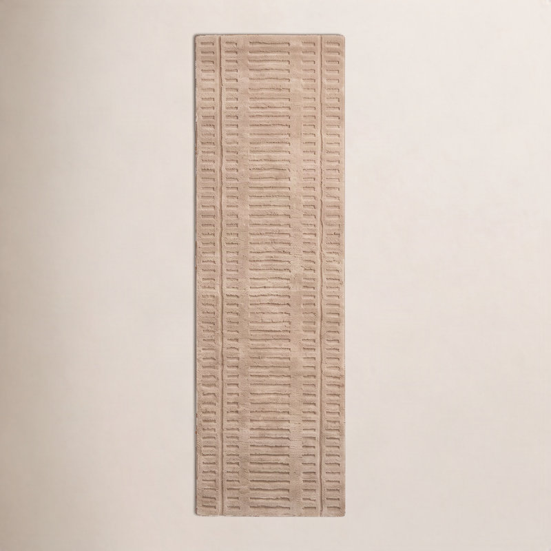 Tapis touffeté à la main Finlea, Tapis de couloir 2 pi 6 po x 8 pi