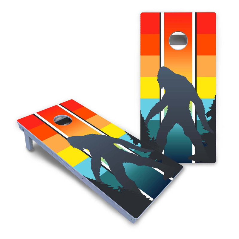 Ensemble de cornhole en composite rétro toutes saisons Sasquatch, NO Accessories