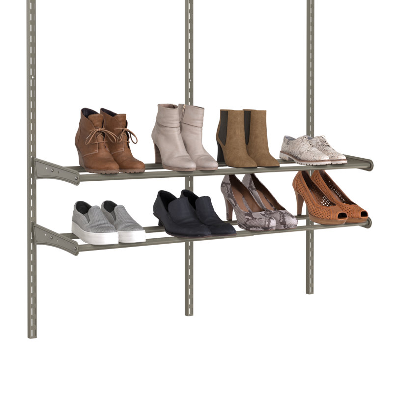 Shelf Bracket Wire Rack Shoe Shelf Rubbermaid Freestanding 4-Tier