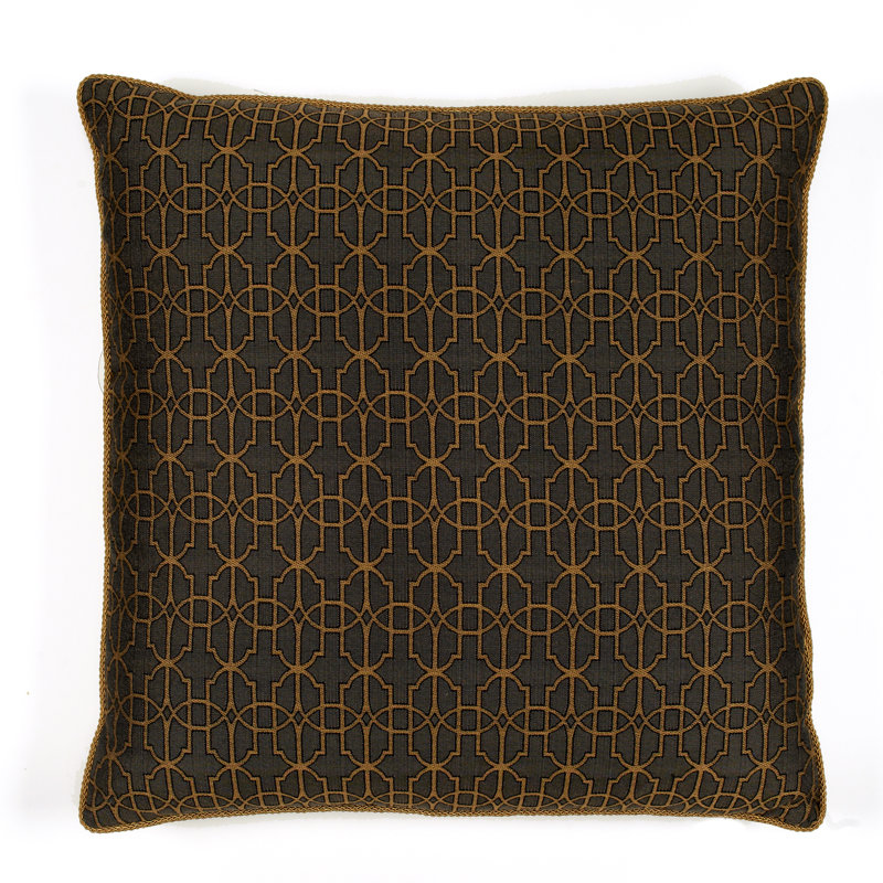 Byzantium Square Pillow Cover & Insert, Anthracite
