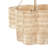 6-Light Scalloped Rattan Drum Chandelier-555301173