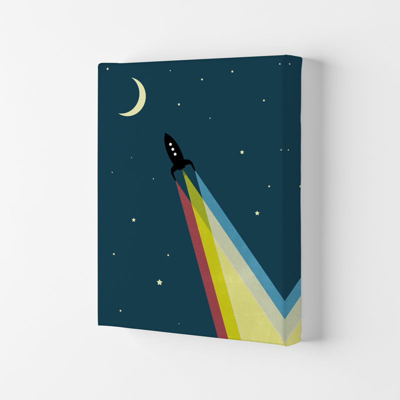 Rocket Bedroom B - Print, 42cm H x 29.7cm W x 4cm D, No Frame