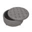 Repose-pieds capitonné avec rangement en lin durable, idéal pour organiser et rehausser la décoration intérieure-1352063462