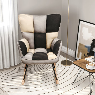 Linen Rocking Chair
