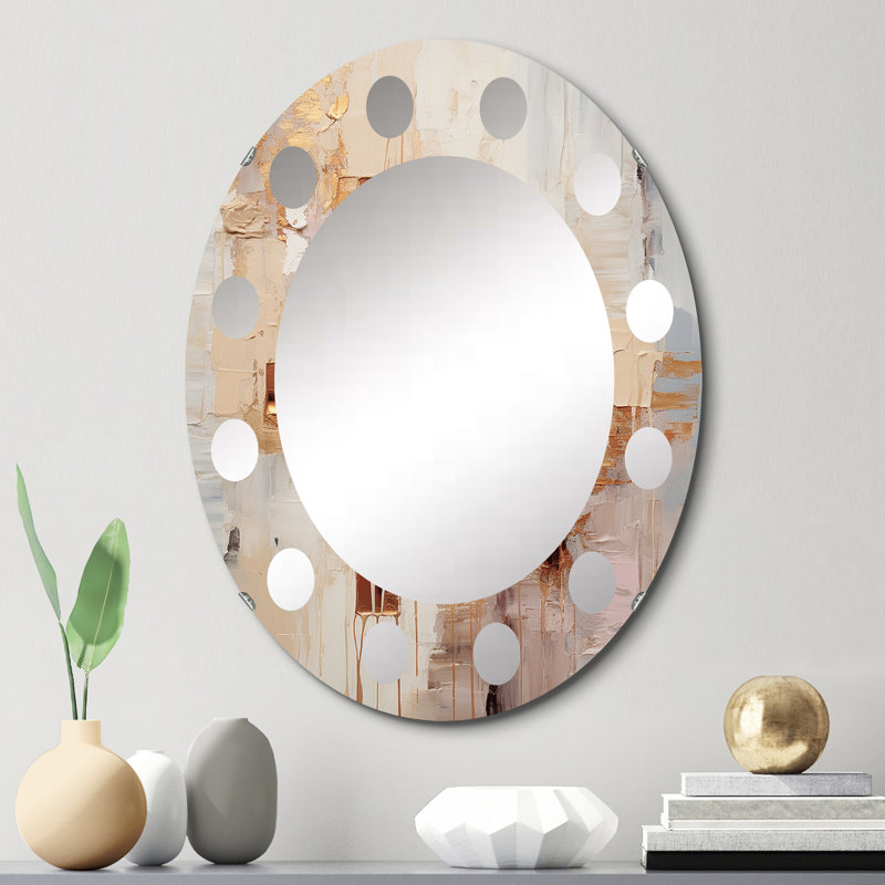 Atoir - Miroir mural moderne ovale, 30 po x 20 po