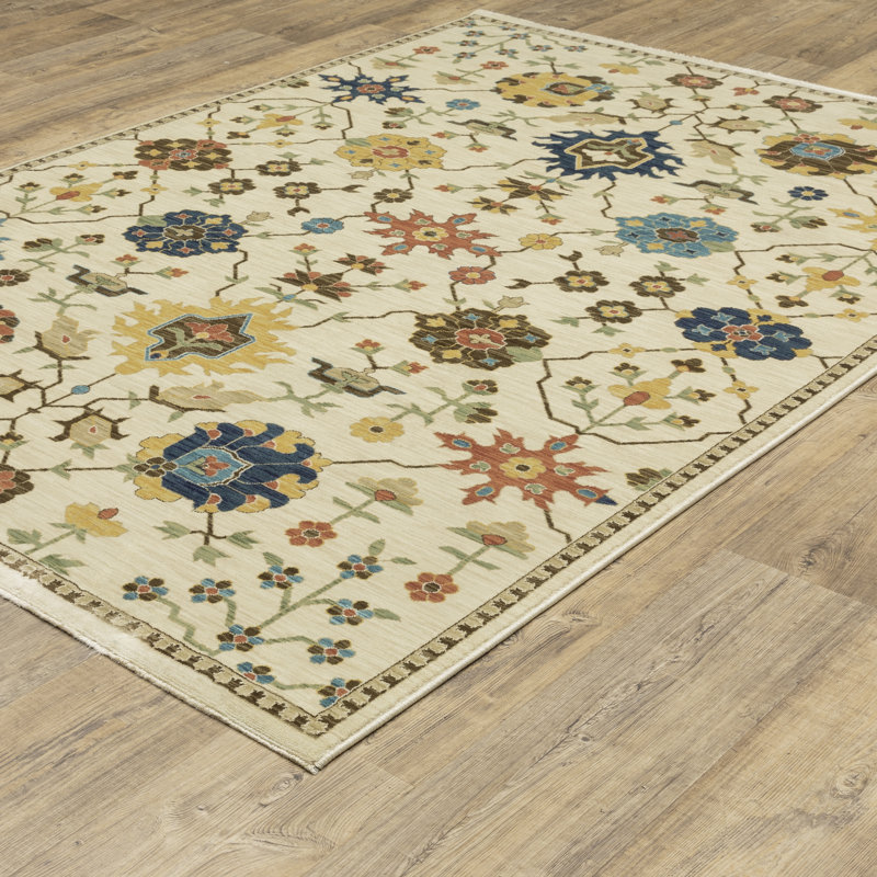 Oriental Indoor Rug, Rectangle 6'7" x 9'6"
