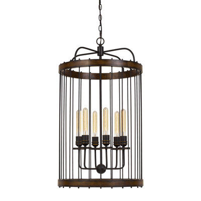 Lustree tambour 6 lumières lanterne Trosky