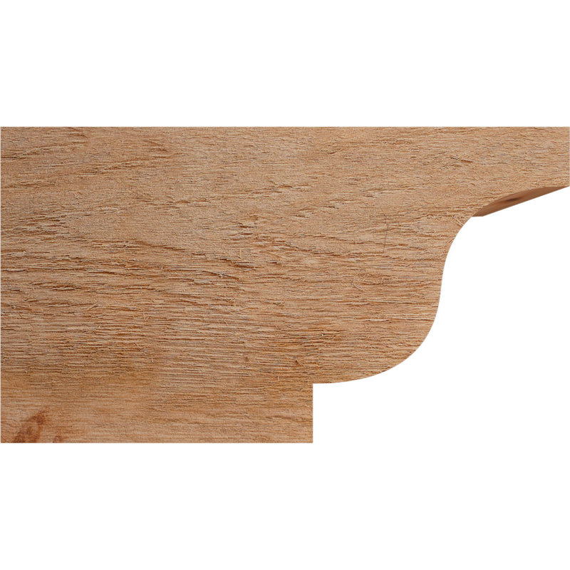 Queue de chevron Newport, Cèdre rouge de l'Ouest, 10" H x 18" W x 6" D