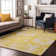 Premium Machine Washable Cerrito AMF551 Yellow Rug