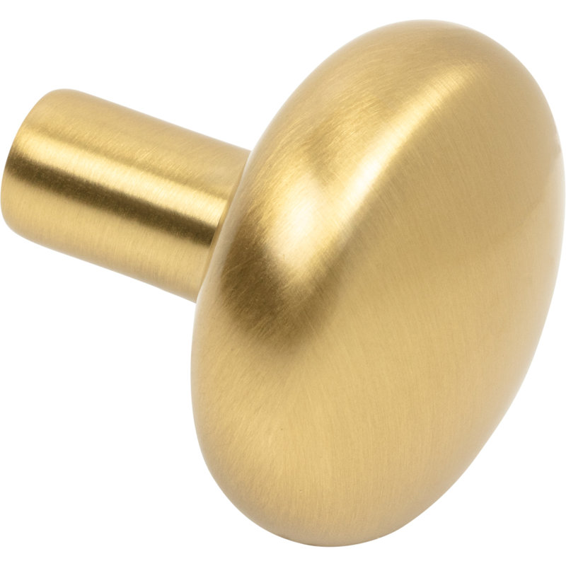 Loxley Mushroom Knob, Brushed Gold