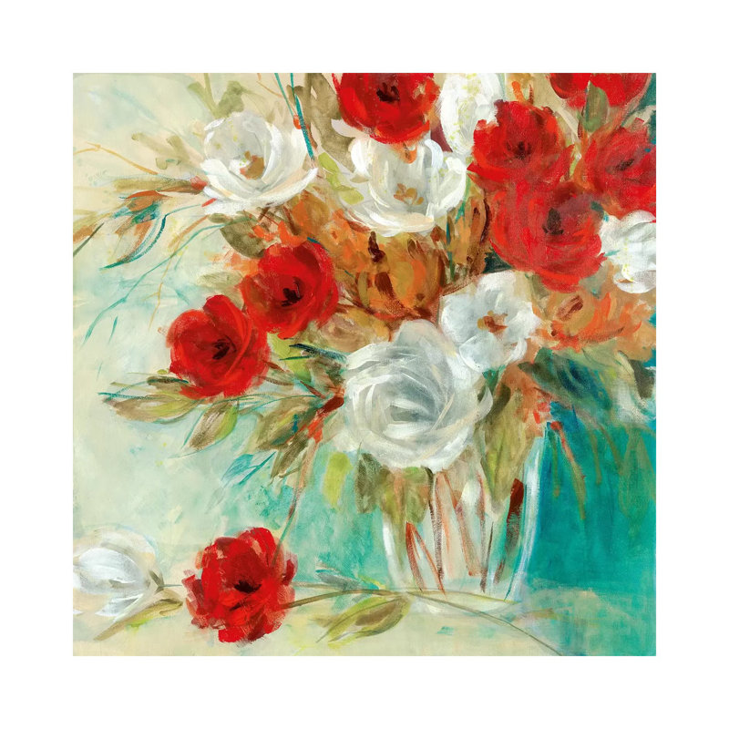 Vibrant Bouquet II by Carol Robinson - Painting on Canvas, Wrapped Canvas, 66.04 cm H x 66.04 cm W x 1.91 cm D