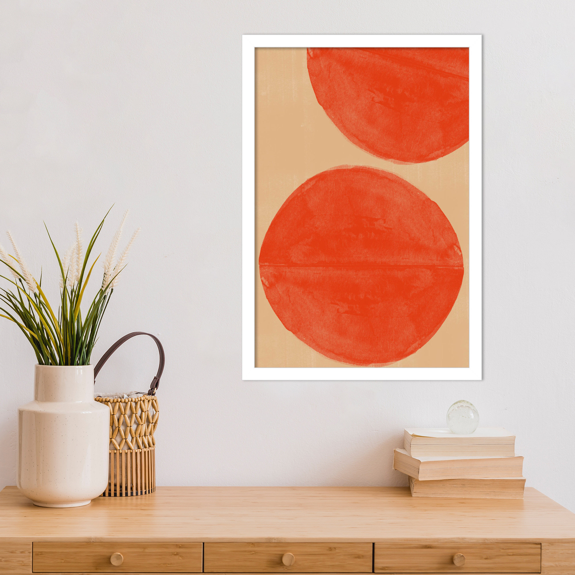 Separation by The MIUUS STUDIO Wood Framed Wall Art Print, 21" H x 15" W, White
