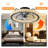19.68" - Dimmable Led Crystal Ceiling Fan With Led Lights-565190401