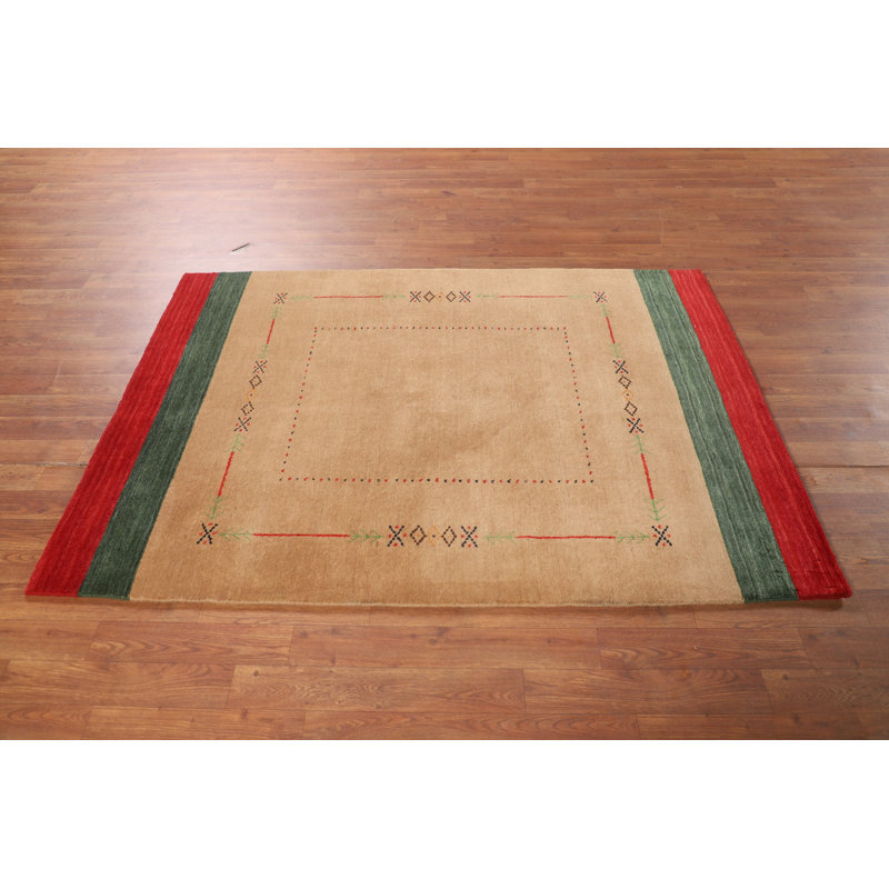 Tapis décoratif rayé Gabbeh