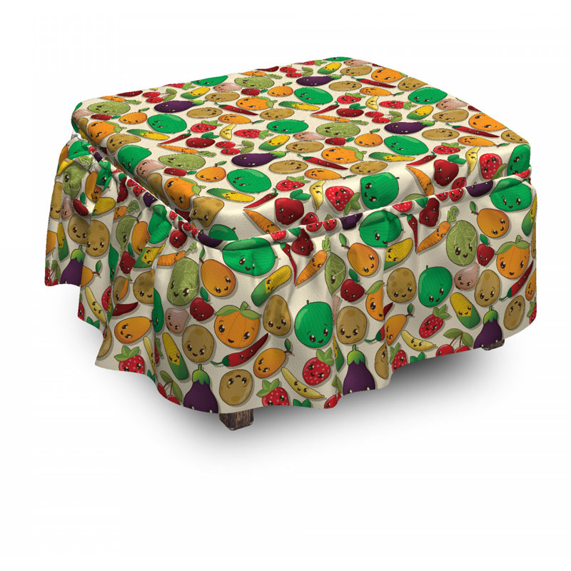 Housse pour repose-pieds kawaii fruited fruit