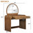 39" Makeup Vanity Table With Mirror Touch Screen Lighted Mirror, Dressing Table With Drawer For Bedroom-892724353