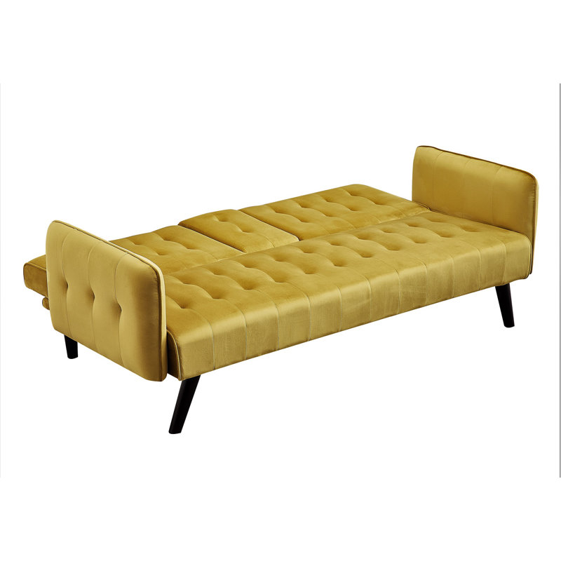 Canapé-lit de 72 po Cricklade, Jaune doré (vert jaune)