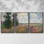 Monet, reproduction sur toile 3 pièces-1322773384-1322773388