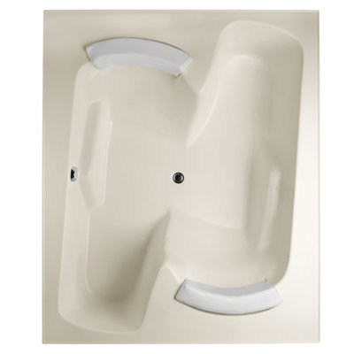 Penthouse 72'' x 59.75'' Soaking Gel Coat Bathtub