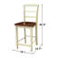 Tabouret de comptoir 24 po Klynn-1093896896