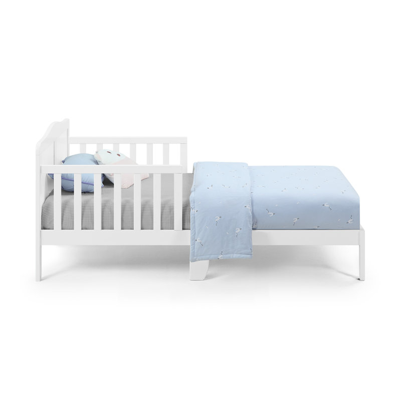 Lit pour enfant en bois massif Fellipe, Blanc