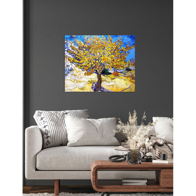 «The Mulberry Tree» par Vincent Van Gogh, reproduction d'art par Vincent Van Gogh - reproduction sur toile, H 30 po x l 24 po