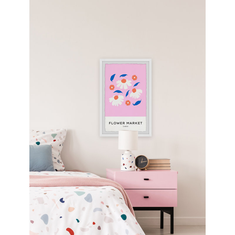 London Flowers - Single Picture Frame Print, 61cm H x 41cm W x 3.81cm D