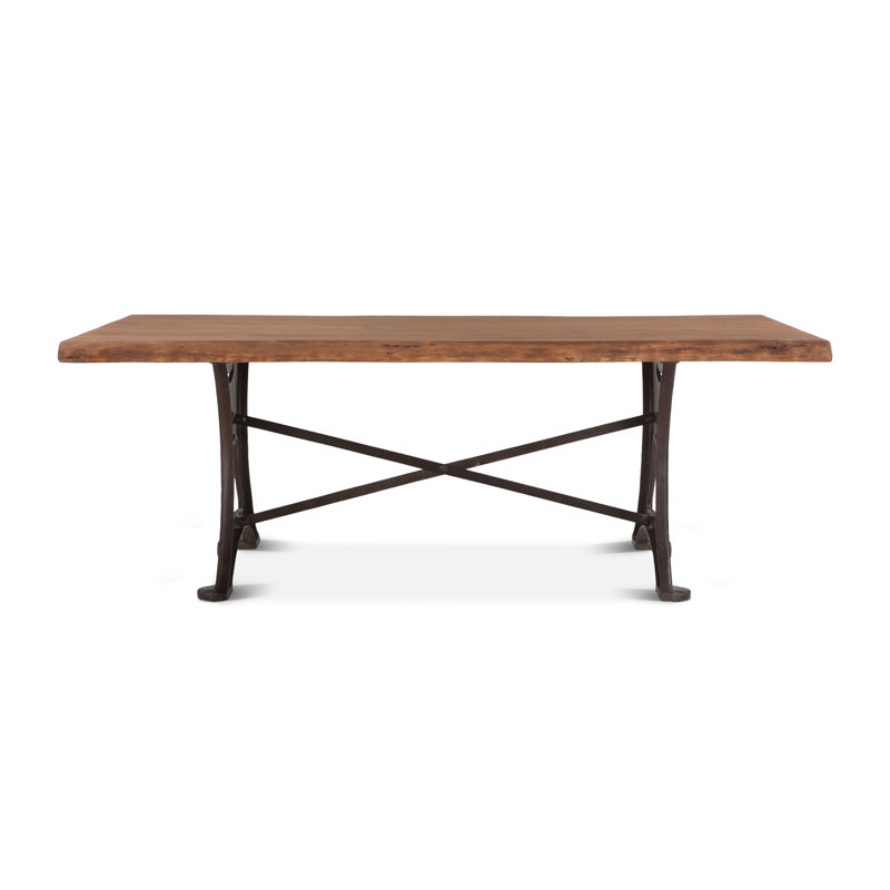 Organic Forge Solid Wood Dining Table, Raw Walnut, 30" H x 94" L x 38" W