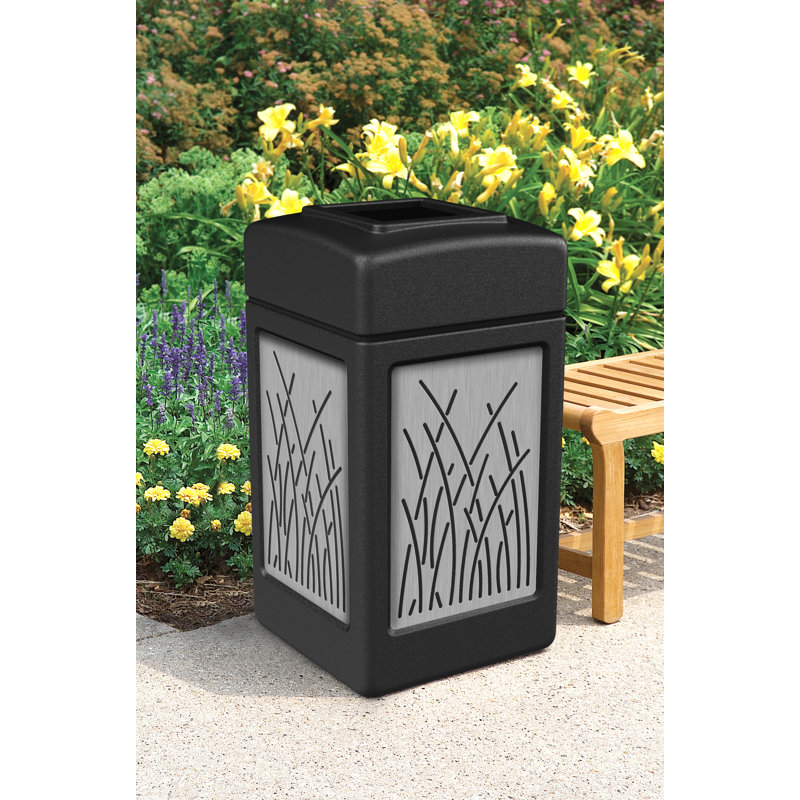 Poubelle en plastique precision series, Noir