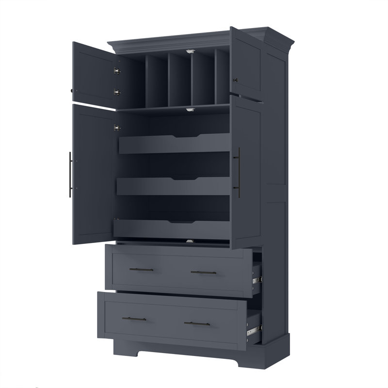 Armoire de rangement Farmhouse, Gris