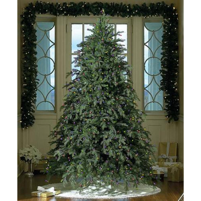 Sapin de Noël artificiel pré-éclairé 6,5 pi avec lumières claires
