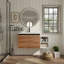 Meuble-lavabo mural multifonctionnel avec lavabo et armoire latérale séparée-133678066