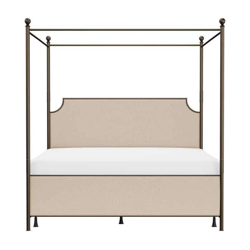 Aasif Upholstered Metal Canopy Bed