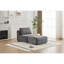 Canapé modulaire en mousse à mémoire de forme moderne, méridienne simple pour le salon, canapé modulaire Cloud pour animaux de compagnie, tissu en velours côtelé, repose-pieds mobile, aucun assemblage requis-1381129877