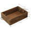 Solid Wood Decorative Bin