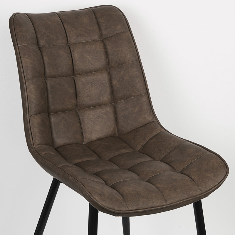 Vassar 46.5cm H Upholstered Side Chair, Brown