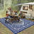 Outdoor Rug Waterproof Reversible Rug Plastic Straw Rug, Foldable Lightweight Camping Rug with Storage Rug, 4 Stakes, UV Resistant Patio Rug, Outdoor Carpet for Backyard Garden-411575101-411575088