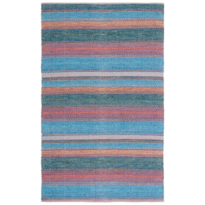 Montauk Flat Weave Cotton Striped Rug