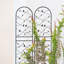Paquet de 4 treillis de jardin en métal