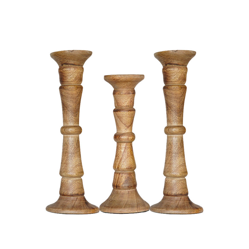 Pilier en bois 15 po, 1, Blanc antique_1, 15"