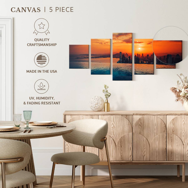 Panama City Sunset, 42" H x 92" W