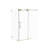 Radiance 60 In. W X 35 In. D X 76 In. H Sliding Frameless Corner Shower Enclosure With Clear Glass-112209042