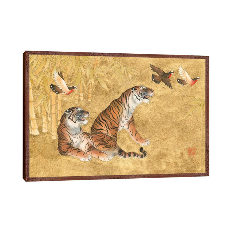 Moment Of Tranquility - Painting on Canvas, Classic Brown Wood Framed, 152.5 cm H x 101.5 cm W