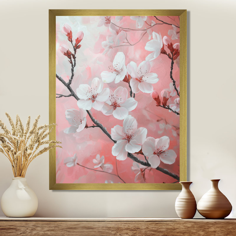 Harrold - Art mural floral, H 20 po x l 12 po, Reproduction encadrée d'une seule photo, Doré
