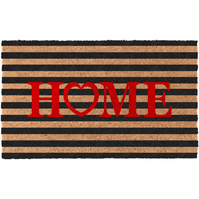 Tapis d'extérieur antidérapant à rayures 30 po x 18 po Tolonda Home
