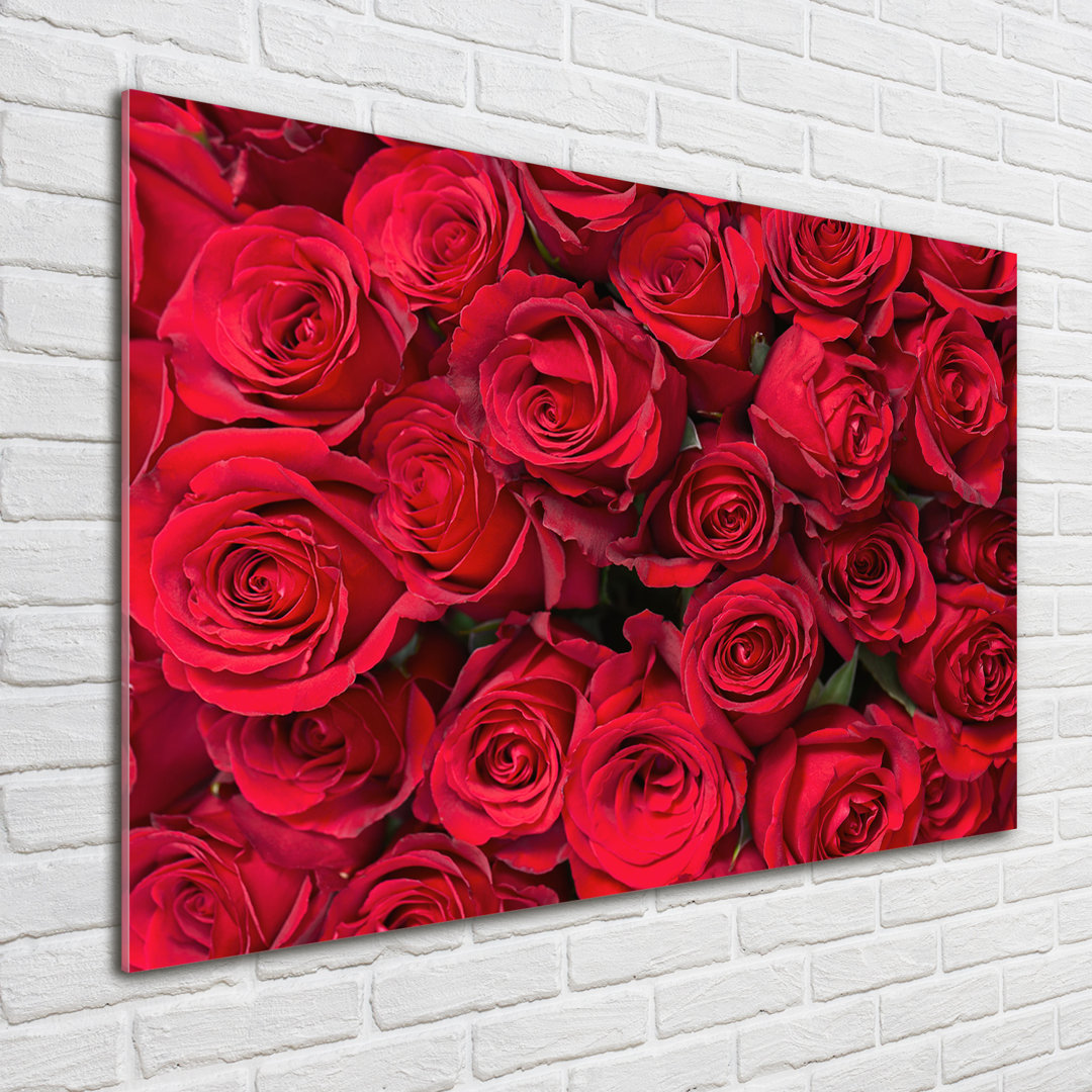 Glasbild Red Roses